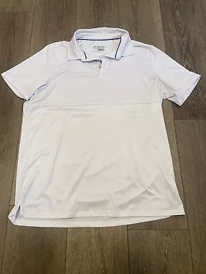 Mizuno Mens  Performance Golf Polo Shirt White Size Large L- Free Shipping • $15