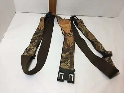 Red Head Perry Camouflage Camo And Brown Suspenders Made In USA Adjustable • $15