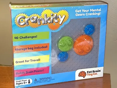 Fat Brain Toys Crankity Brainteaser 40 Mind-Bending Puzzle Games FA140-1 Sealed • $8.99