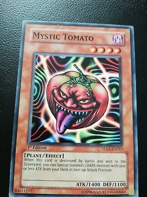 Yugioh Card - Mystic Tomato - 5DS1-EN017 1ST EDITION • £0.99