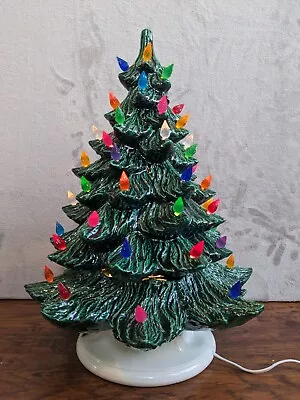 Vintage Ceramic Christmas Tree Nowells Mold Multi Bulbs Circa 1970s 1978 @TD • $124.95