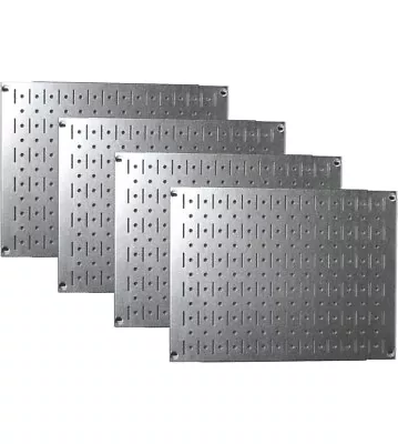 Pegboard Wall Organizer Tiles -  Modular Galvanized Steel Pegboard Tiling Set -  • $40