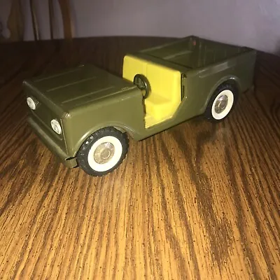 Vintage Structo Scout Army Cub  Yellow Interior Missing Windshield • $20