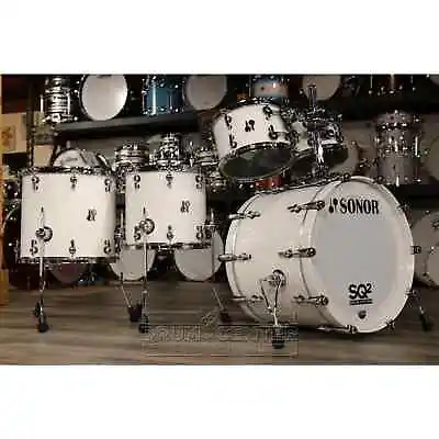 Sonor SQ2 Maple 5pc Drum Set White Sparkle Gloss • $7249.40