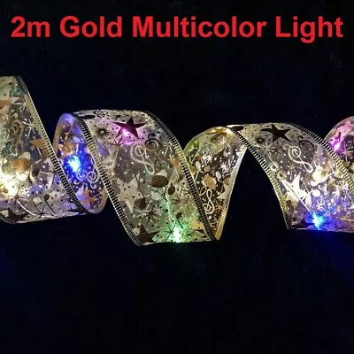 LED Fairy String Lights Ribbon Bow Lights Christmas Tree Ornaments Decor Lights • $12.99