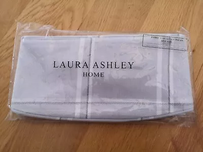 Laura Ashley Corby Check Silver Grey Curtain Tie Backs Pair NEW RRP £15 • £6.50