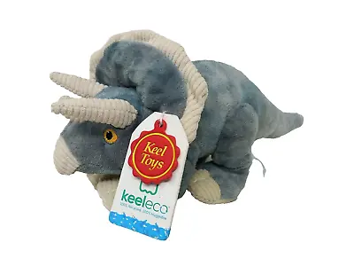 Keel Toys Triceratops Dinosaur Soft Toy Plush Teddy Plush • £13.95