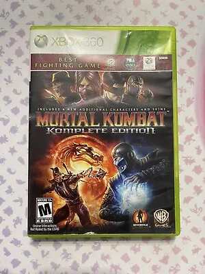 Mortal Kombat - Komplete Edition (Microsoft Xbox 360 2012) Complete W/Manual • $21.93