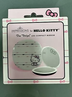 Hello Kitty Impressions Compact Mirror  “the Stripe” • $12