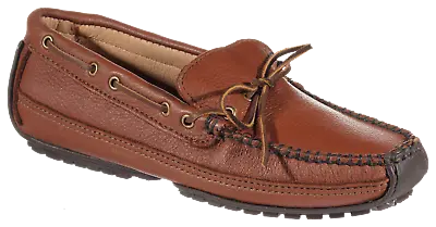 Minnetonka 758 Moccasin Moosehide Weekender Moccasins For Men Size: 8M Brown • $76