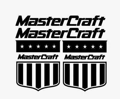 MasterCraft Boats White Sticker DECAL For Wakeboard 4 Total! • $8.99