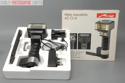 £144.95 • Buy Metz 45 CL-4 Flash. Boxed. AA Battery Holder. Graded: EXC [#10849]