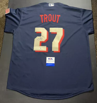 Mike Trout Angels XL All Star Nike Jersey Autographed Auto PSA Certified • $139