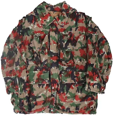 Medium- Swiss Army M70 Alpenflage Parka Field Jacket Military Camouflage M83 TAZ • $47.95