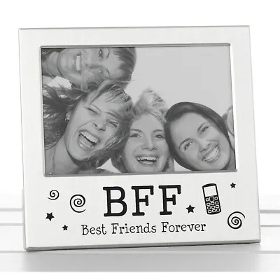 BFF Best Friends Forever Silver Photo Picture Frame Friendship Day Gift 5 X3.5 • £4.99