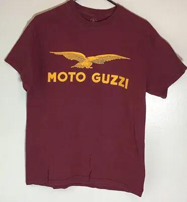 Men’s Burgandy Moto Guzzi Short Sleeve Shirt. Size M • $12.99