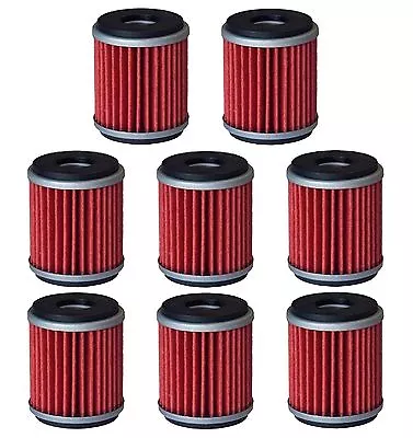 8 Oil Filter Filters For 03-17 Yamaha WR250F WR250X WR450F XT250 YZ250F YZ450F • $19.92