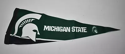Michigan State Pennant Flag 11 X 28 NCAA College Team Green/White/Black • $18.99