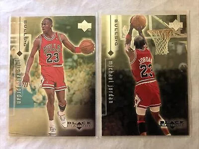 Nba Basketball Michael Jordan Rare 1999 Black Diamond Foil Card Lot Of 2 Bulls • $0.99