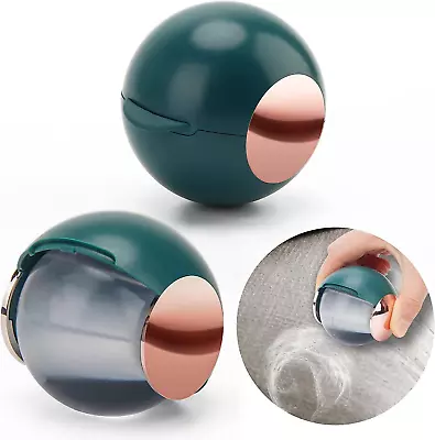 2 PCS Reusable Sticky Lint Roller Ball Catcan Washable Mini Gel Green  • $27.48