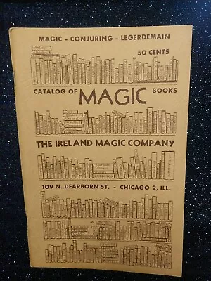 Ireland Magic Company Catalog Of Magic Books Conjuring Legerdemain • $8.29