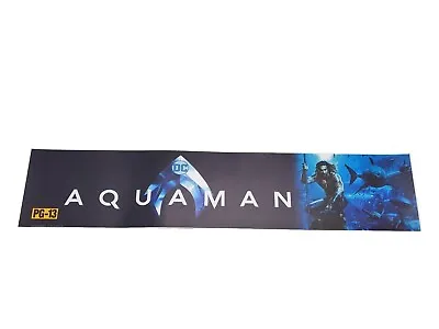 AQUAMAN Authentic Movie Theater Mylar Banner 25 X 5”  • $14.95