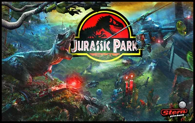 Jurassic Park Pinball Alternate Trans HIGHEST QUALITY RESOLUTION! Choose 1 Of 2 • $89