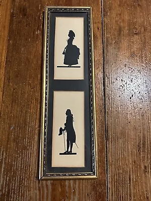 Antique C&A Richards Boston Ma Colonial Panel Silhouettes Framed Print • $30