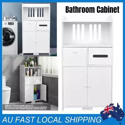 AU Bathroom Cabinet 4-Door Storage Cabinet Kitchen Cupboard Drawers 90CM NEW • $45.98