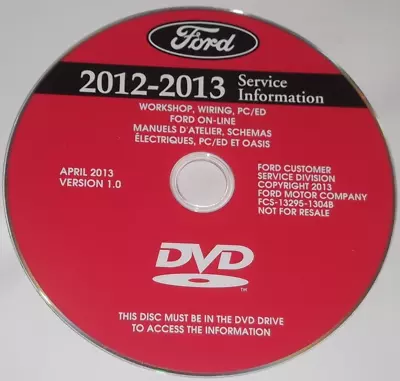 2012 2013 Ford F150 F250 F350 F450 Expedition Mustang Service Repair Manual Dvd • $59.99