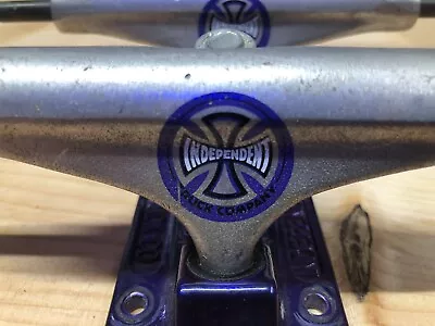 Independent Trucks 129 Set Great Condition Powder Coated Purple Baseplates • $40