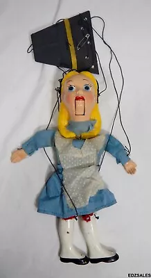 Vintage Disney Alice In Wonderland String Toy Puppet Marionette • $100