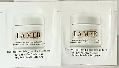 LA MER The Moisturizing Cool Gel Cream 2 Packets 1.5 Ml Each SZ NEW!! • $5.99