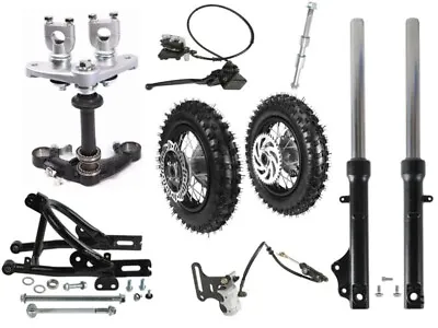 Front Fork Brake Assembly 10  Wheel Tire Swing Arm Dirt Bike CRF50 TTR50 XR 50CC • $478.99