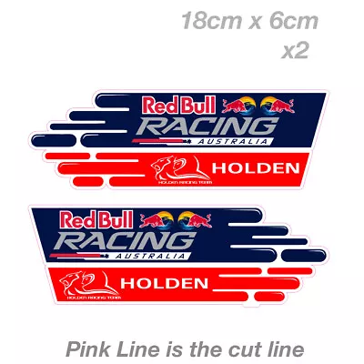 Red Bull Racing Holden Racing Team  Holden  Commodore Logo Car  Vinyl  Sticker  • $8