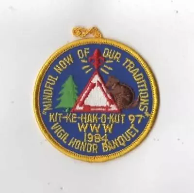 OA Kit-Ke-Hak-O-Kut Lodge 97 1984 Vigil Honor Banquet YEL Bdr. MAC 326 NE [KY-1 • $8.95
