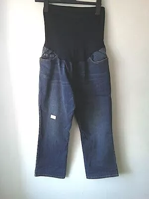 Liz Lange For Target Cropped Over Bump Capri Boyfriend Maternity Jeans Size 6-8 • £9.99