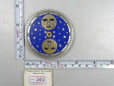 Original Replacement Moon Dial Dutch Clocks 2 11/16” Or 68 Cm Across • $24.50