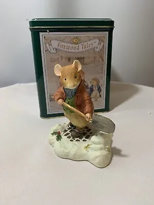 $33 • Buy Villeroy & Boch FOXWOOD TALES Winter At Foxwood “Mr Mouse” Figurine Rodent W Tin