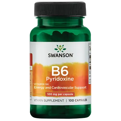 Swanson Vitamin B6 Pyridoxine Supplement 100 Caps • $6.76