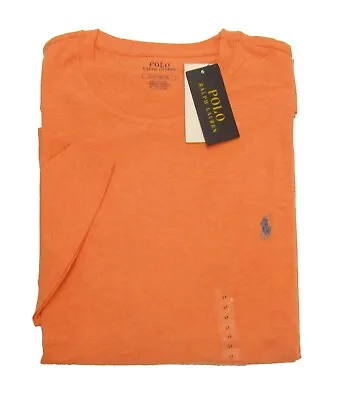 Polo Ralph Lauren Big & Tall Men's Orange Heather Crew-Neck Short Sleeve T-Shirt • $20.99