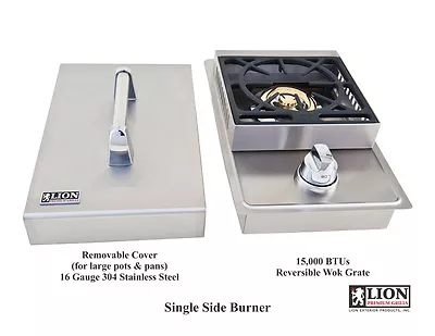 Lion Premium Grills Single Drop In Bbq Island Side Burner 15kbtu Natural Gas  • $399