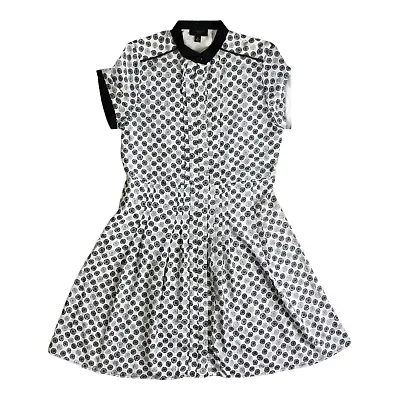 $27.99 • Buy Jason Wu For Target Black & White Cocktail Dress Medium Short Sleeve Collared