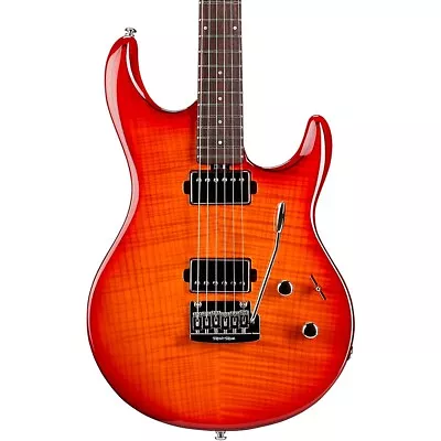 Ernie Ball Music Man Luke 3 HH Flame Maple Top Rosewood FB  Guitar Cherry Burst • $3599