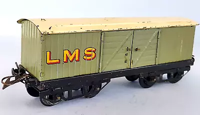 O Gauge  HORNBY SERIES No. 2  L.M.S. Luggage Van With Gold Decals - C1934 • £21.95