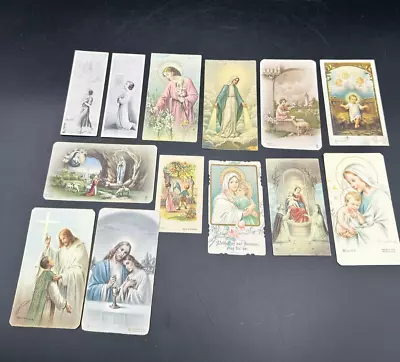 $22.42 • Buy Vintage Catholic Prayer Card Lot 30s 40s Italy Germany  Netherlands Basevi JS