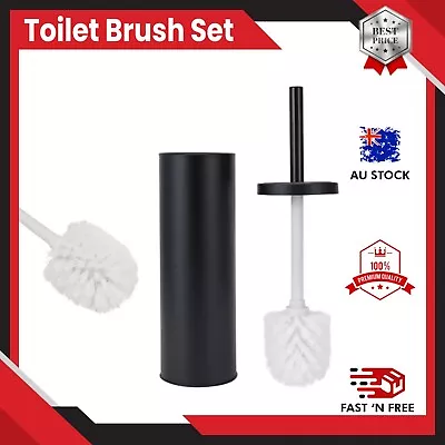 Toilet Brush With Holder Stylish Toilet Brush Set – Black • $9.40