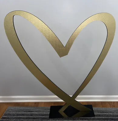 Victorias Secret PINK Store Display Heart Gold Rare • $139.99