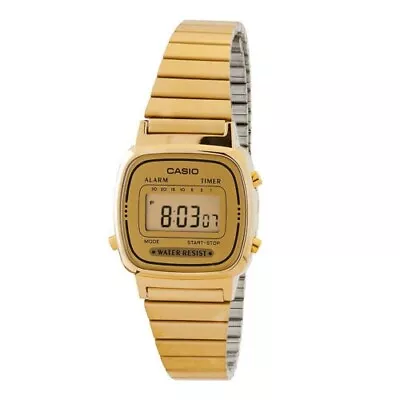 Casio LA670WGA-9SDF Vintage Gold Stainless-Steel Quartz Digital Watch • $31.75