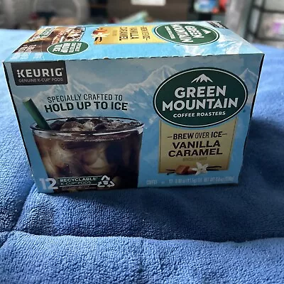 Green Mountain Coffee ICED Vanilla Caramel K-Cups 12 Pods March 2025 • $6.99